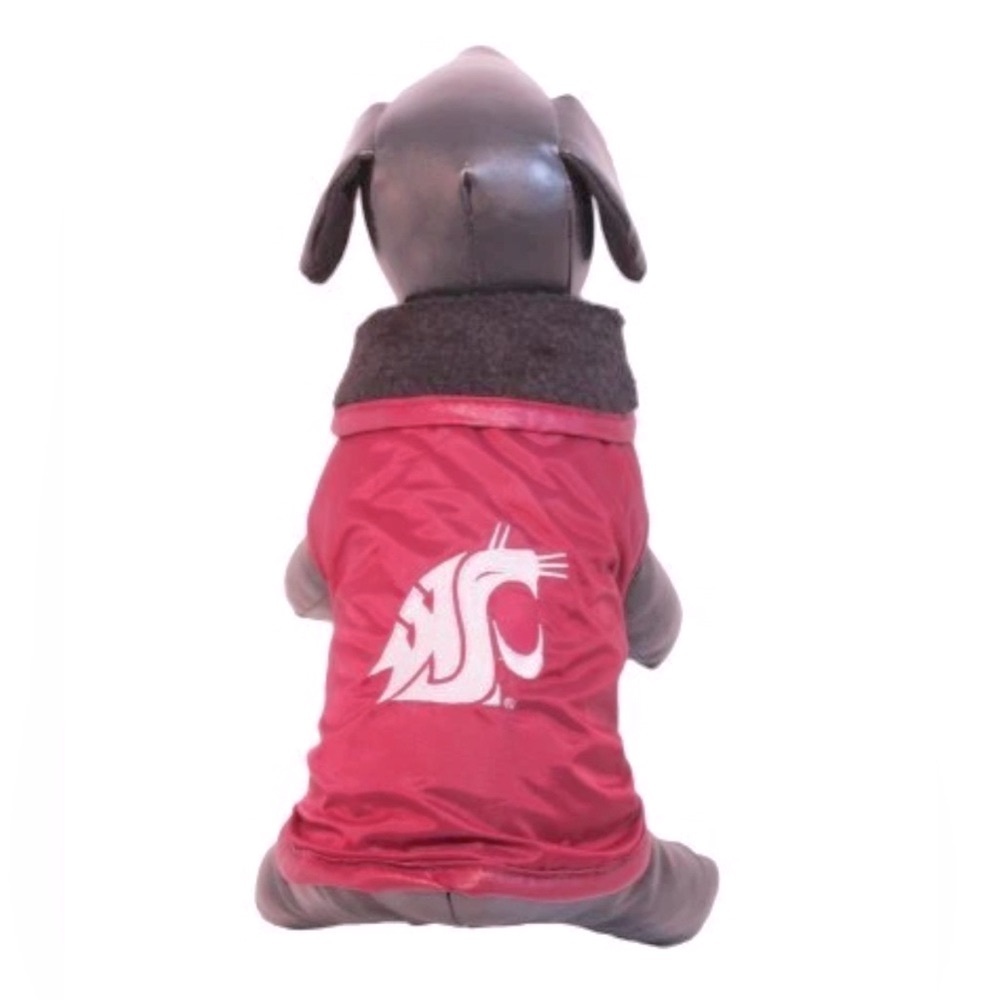 NWT [All Star Dogs] Washington State Cougars NCAA Pet Dog Outdoor Jacket Medium